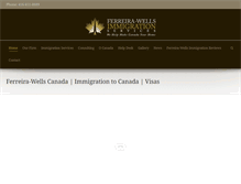 Tablet Screenshot of immigrationservices.ca